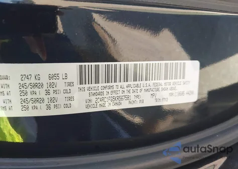 2019 Chrysler Pacifica Touring Plus из США, поврежденный, VIN 2C4RC1FG5KR567581